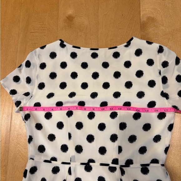 Madewell Broadway & Broome silk mini dress polka dots sz 4 - Picture 7 of 8